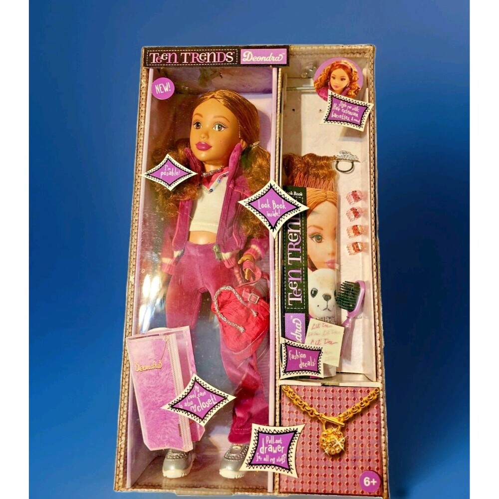 DEONDRA ❤️️ TEEN TRENDS DOLL Fashion clothes Closet 17" Doll Mattel 2005 NRFB